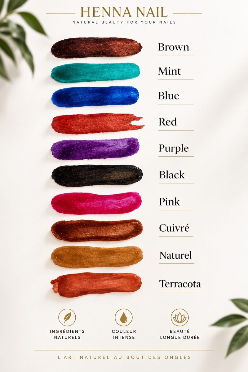 henné pour les ongles halal pour remplacer le vernis