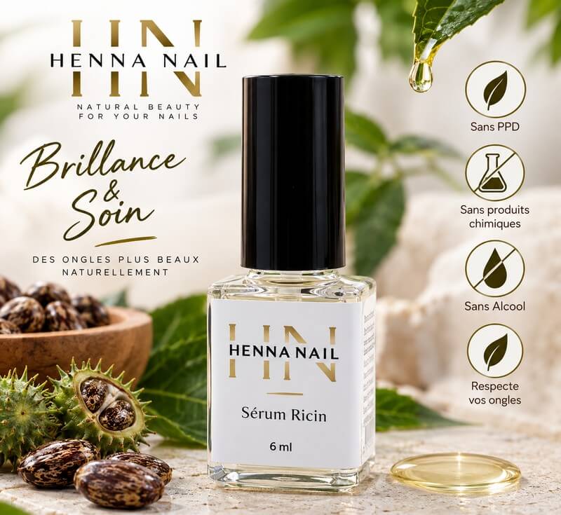 Serum pour les ongles à l'huile de ricin Bio