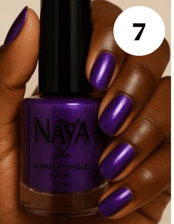 Sultane violet 7 vernis halal