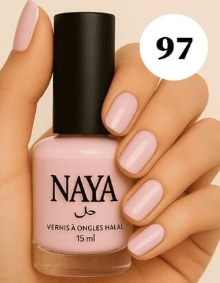 Vernis rose poudré halal 97
