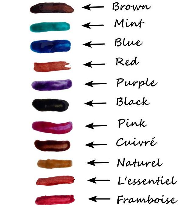 coloration pour les ongles au henné 10 couleurs