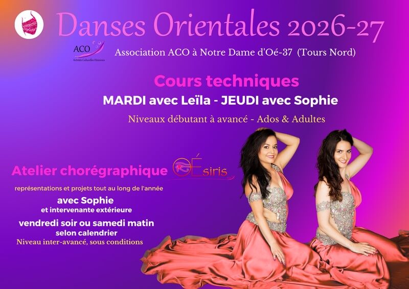 Cours de danse orientale sur Tours