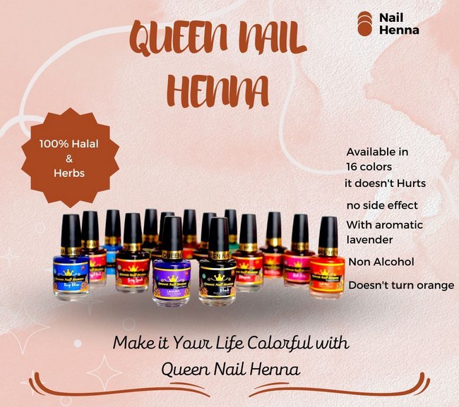 Queen henna nail