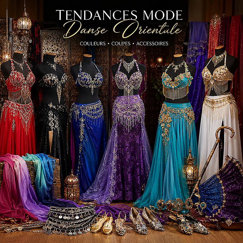 Dernières tendances des costumes de danse orientale : couleurs, robes, ensembles et accessoires de scène