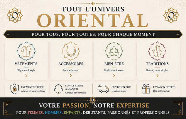Oriental Discount site specialise Qamis et Costume de Danse Orientale